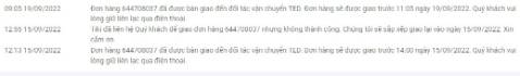 quá tệ, đặt giao hỏa tốc thì giao lúc nghỉ trưa 12h40, xong cả ngày im bặt, giờ đột xuất giao lại lúc mình không có nhà để người khác nhận, blacklist luôn cái công ty làm ăn kiểu trẻ con thế này quá tệ, đặt giao hỏa tốc thì giao lúc nghỉ trưa 12h40, xong cả ngày im bặt, giờ đột xuất giao lại lúc mình không có nhà để người khác nhận, blacklist luôn cái công ty làm ăn kiểu trẻ con thế này