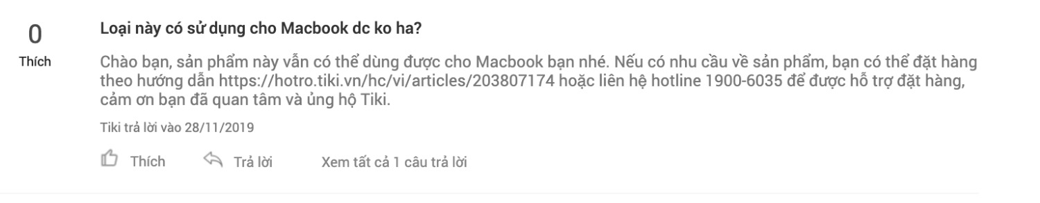 Mình đã đọc kỹ trước khi mua. Tiki trả lời có cài được cho máy Mac. Mua về giao 1 đĩa CD và 1 mã code. Mình đã lên trang web của hãng down về (vì Mac tất nhiên không thể cài đĩa CD) thì phần mềm báo code ko tương thích. Goi điện và email 1 hồi với số *** và email của NPP (ghi trên sản phẩm). Họ báo: sp dành cho Window, chúng em không bán trên Tiki và không chịu trách nhiệm với trả lời từ Tiki! Code đã cào ra đương nhiên không thể bồi hoàn. Mình note để các bạn biết và tránh! Thất vọng với Tiki