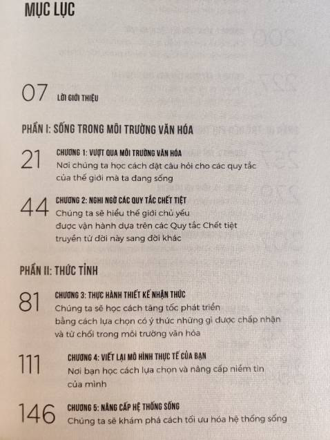 Vô cùng thú vị & bổ ích cho hành trình khám phá & phát triển bản thân. Có phần tóm tắt & hướng dẫn thực hành ở cuối sách tiện lợi cho người đọc. Rất biết ơn ekip các em ở tư duy ngược đã giới thiệu quyển sách vô cùng thiết thực này. Sách in giấy đẹp, chữ rõ ràng. Nhược điểm: còn nhiều lỗi chính tả, lỗi format, phần thoại trích dẫn chữ hơi nhỏ, phần đóng khung quy tắc chữ siêu nhỏ rất khó đọc (thay vì nên được phóng to tô đậm để dễ nhớ). Tiki trading có tặng kèm bookmark rất ấn tượng của Alphabooks. Gần đây Tiki bắt đầu bao bọc sách bằng màng co & chèn lót kỹ lưỡng rất đáng khen so với thời gian trước đây.
