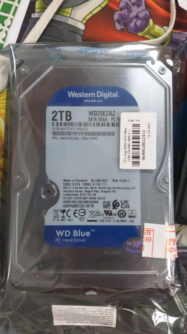 ổ cứng có tem SPC. Khi kiểm tra thời hạn bảo hành trên web WD thì còn 18 tháng. Chắc không sao, vẫn còn hoá đơn mua tiki. ổ cứng có tem SPC. Khi kiểm tra thời hạn bảo hành trên web WD thì còn 18 tháng. Chắc không sao, vẫn còn hoá đơn mua tiki.