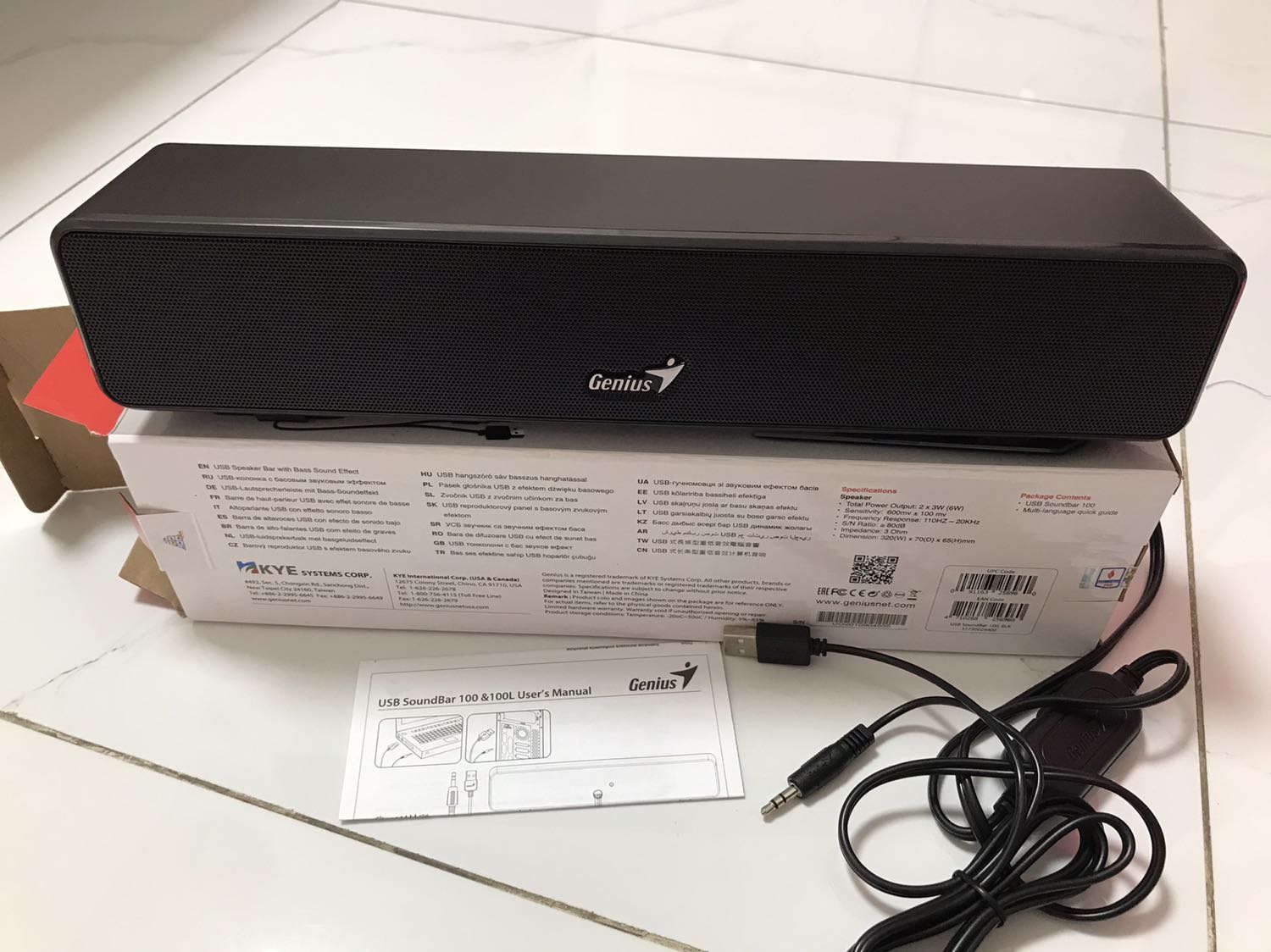 Tiki giao hàng nhanh, đóng gói ok.
Loa có âm thanh ổn trong tầm giá, nghe nhạc xem phim ăn đứt con loa zin của laptop.
Nên chỉnh âm thanh tầm 90% trở lại thì tốt nhất, khi vặn max thì bắt đầu rè.