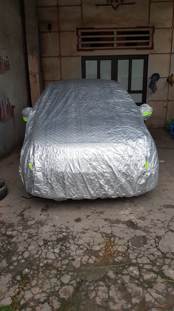 chụp vào xe thấy ưng ý quá, size vừa, bạt 2 lớp dày dặn. bền thì cần thời gian, giá này cũng không mong được hơn