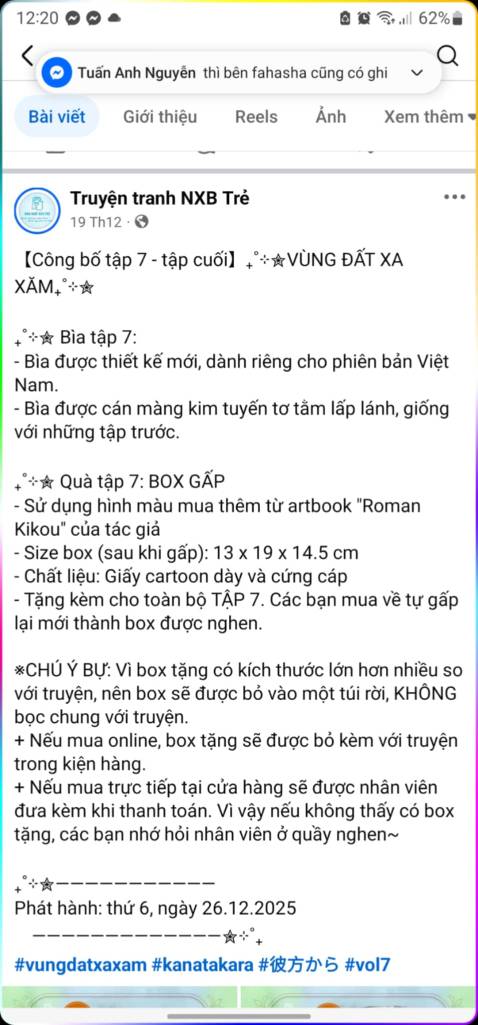 Hàng không có tặng kèm box giấy tự xếp mà nxb bảo sẽ có