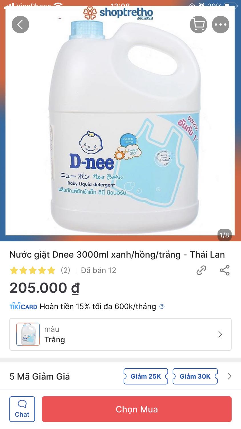 Đặt hàng loại Newborn cho trẻ sơ sinh, giao hàng loại cho trẻ 2 tuổi. Nhà bán để sai hình ảnh để khách hàng chọn nhầm, thông tin chi tiết cũng không ghi rõ.
Yêu cầu đổi hàng thì nhân viên Tiki nói do Khách hàng đặt sai, nhà bán không chịu trách nhiệm, giải thích lòng vòng web này web kia. Tóm lại hình ảnh đặt hàng của tôi thế kia, giao thế này mà bảo giao đúng rồi thì không thể chấp nhận được!!!