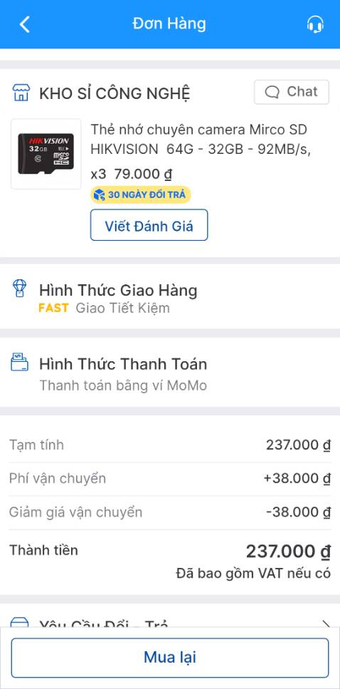 Giao hàng ko đúng, nhà bán nếu đổi sản phẩm phải báo với khách chứ