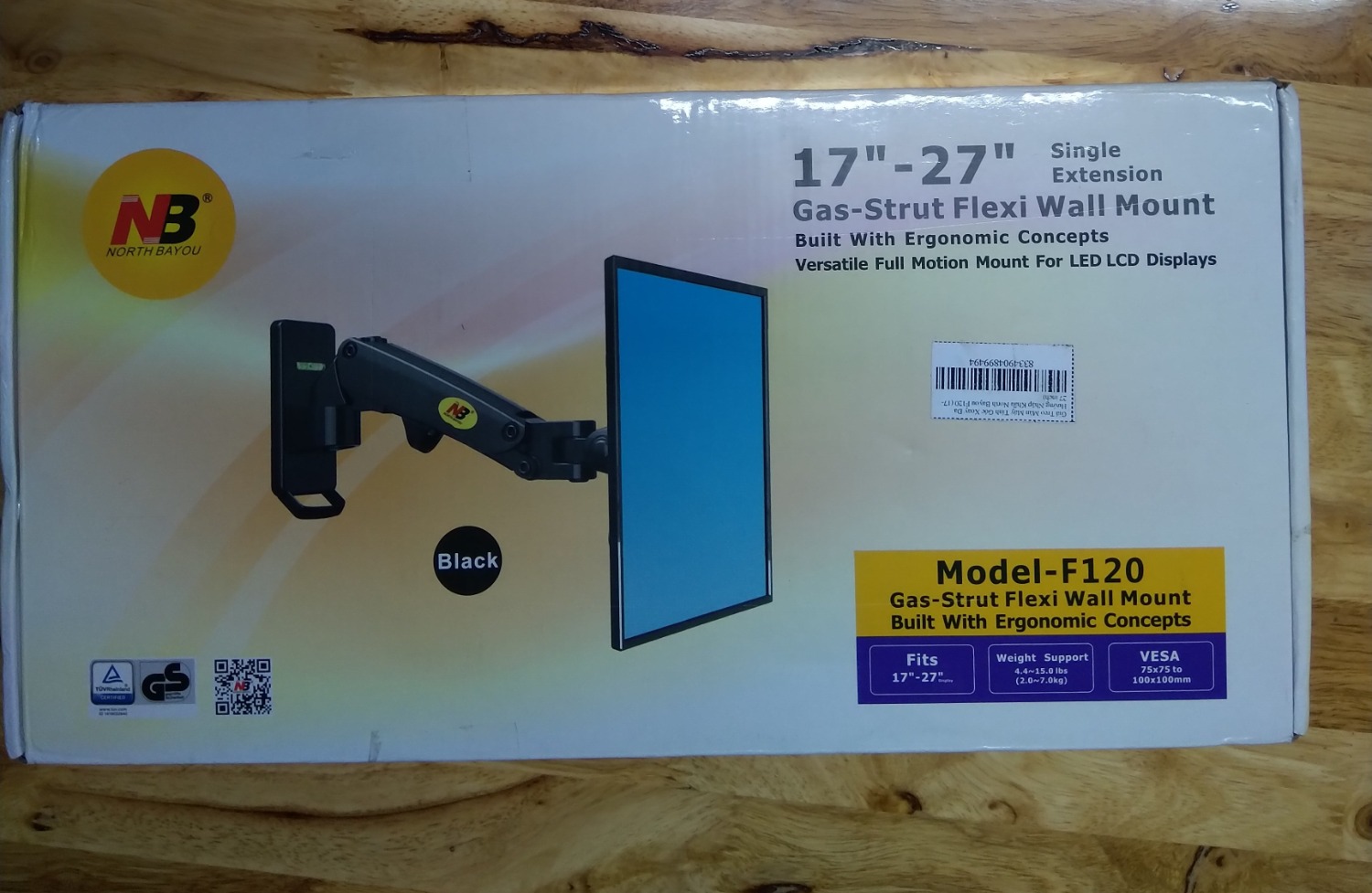 Vesa mouth nhỏ gọn, các khớp xoay cực kỳ chắc chắn luôn.
Catalog có tiếng việt nhưng mà là vài dòng cảnh báo gì gì đó thôi. Hướng dẫn lắp ráp bằng hình ảnh cũng dễ.