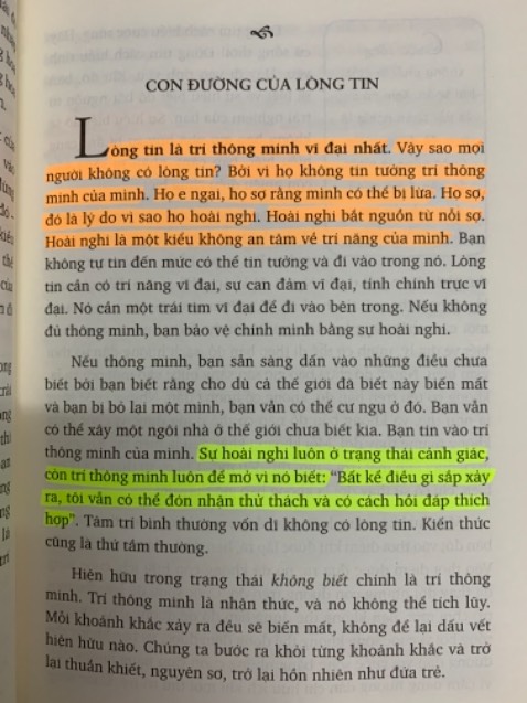 / Đây là 1 trong những quyển sách của tác giả Osho rất hay mà mình đọc. Lòng can đảm của 1 người dựa trên cách người đó sẽ đón nhận những điều mới mẻ hay mọi việc dù tốt hay xấu xảy đến. Ngoài ra còn nói về khái niệm của nỗi sợ và cách khắc phục những sợ hãi từ tâm trí. Bên cạnh đó còn đề cập về tâm lý đám đông. 1 cuốn sách tâm lý mang lại nhiều trải nghiệm đầy tính khai sáng khi đọc.
 Sản phẩm của tiki mình khá hài lòng về chất lượng và dịch vụ giao hàng