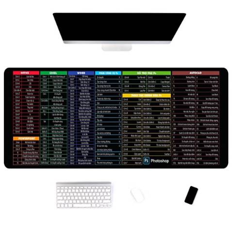 Chữ sắc nét .to .không hôi mùi cao su .giá hợp lý. 
Tấm lót chuột siêu bên siêu ngầu và phong cách hoàn toàn khác biết với các loại thông thường