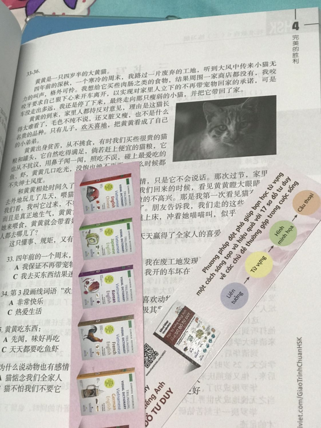 Bên ngoài: sách khá đẹp, bọc nilon chung 4 quyển với nhau nên không sợ sách bị nhăn nheo cong góc, có tặng kèm một quyển sổ nhỏ xinh xắn và một cây bút....màu hồng!!!

Bên trong: Nội dung khá tuyệt vời, trình bày đẹp, gọn gàng, logic, còn có màu nữa
- Đối với quyển bài học: Mỗi quyển có tầm 5 chủ đề, mỗi chủ đề sẽ có 4 bài học, mỗi bài học sẽ chia ra bài đọc, ngữ pháp, bài tập, v...v... (không thua kém gì so với các giáo trình Hán ngữ) 
- Đối với quyển bài tập, trình bày dưới dạng giống kiểu đề thi HSK
- 4 quyển sách có 4 cái đĩa tương ứng

Ban đầu tự hỏi sao sách mắc vậy nhưng mà sau khu mở ra làm bài, với chất lượng như thế này thì thấy nó hoàn toàn không mắc chút nào hết. Rất đáng đồng tiền bỏ ra để mang về kiến thức luyện thi vững chắc. Mua để học hay để dạy đều rất là OK hết đó quý dị!!!!