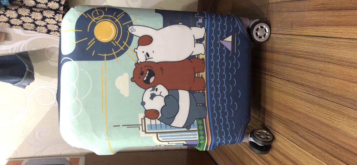 Bọc vali bằng vải thun, khoét lỗ không chuẩn, đường may xấu, không có chỗ khoét phía trên vali như hình, không đáng giá tiền