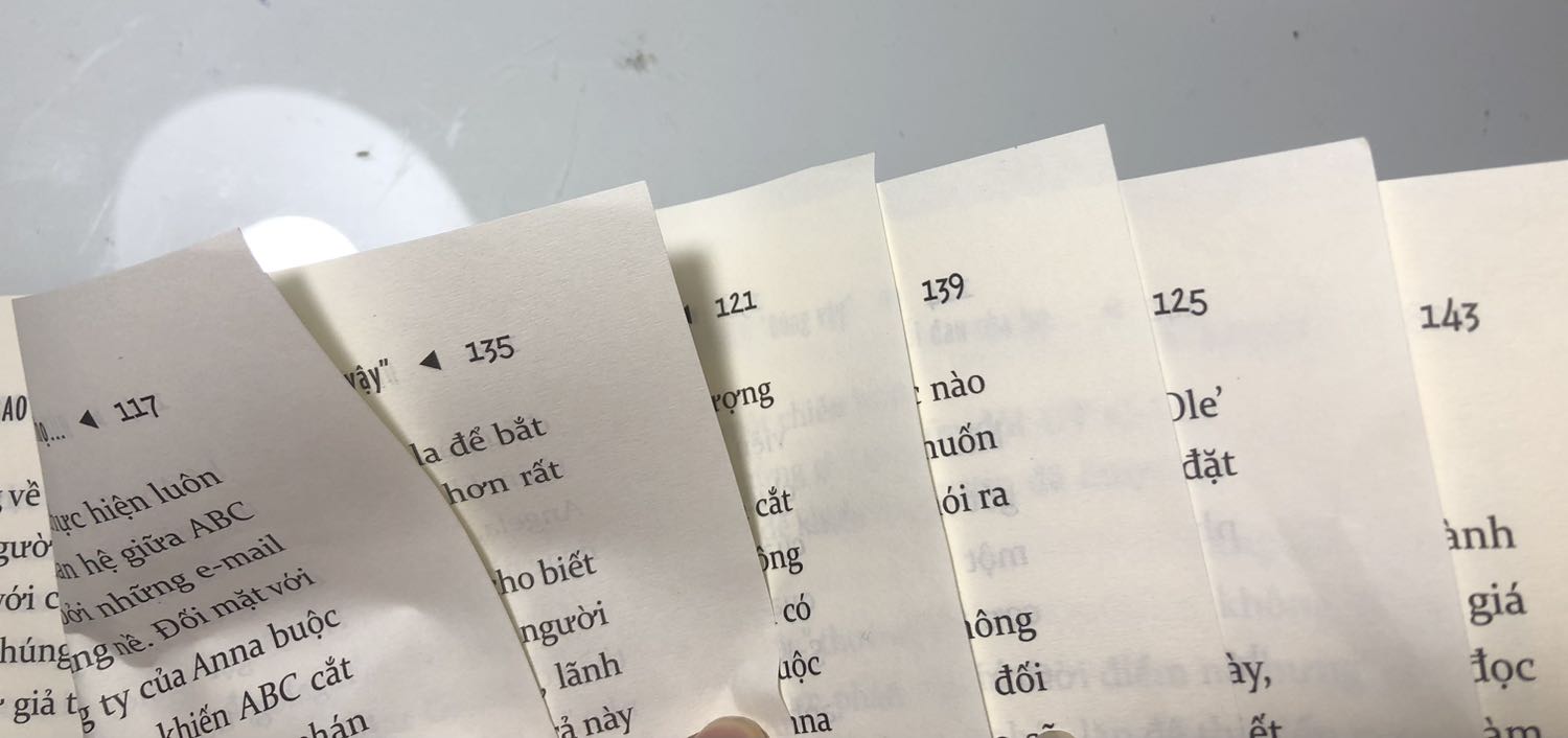 sách này mình đọc bị lỗi trang. bảo sao đọc rồi, lại lặp lại. thứ tự sắp xếp lung tung.