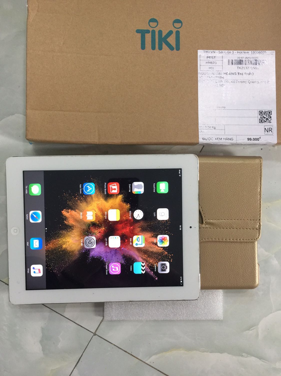 Mình đặt sản phẩm cho ipad 2 ,nhưng khi mình nhận thì sp nhỏ lên không vừa , Shop cho mình đổi sp được ko , Thanks ( sp đẹp )
