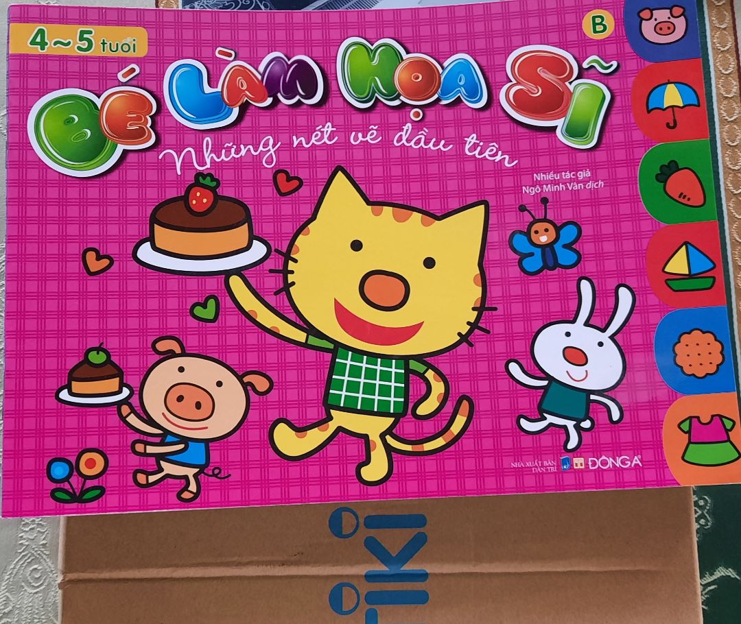 Tập sách phù hợp cho các bé bước đầu thích tô màu và vẽ. Sách giá tốt, đóng gói kỹ! Cảm ơn nhà sách Cá Chép và Tiki