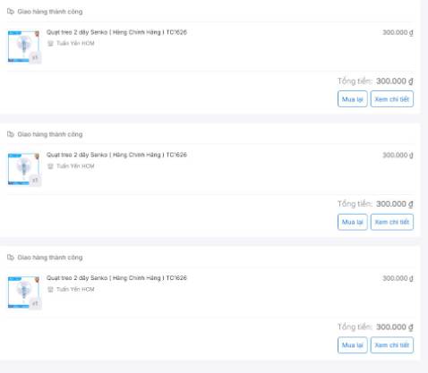 Mình mua về lắp cho quán .Giá mình mua 3 cái mỗi cái 300k , nay tính mua thêm 5 cái mà giá đã lên 345k nên đã mua chỗ khác . Chất lượng quạt senko thì bền , đóng gói bình thường