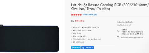 Thuộc loại mặt hàng được tinh tế quảng cáo giảm giá 50% với giá gốc là 500k/1miếng lót chuột giảm còn 248k. Thế nhưng vẫn đắt hơn các chỗ khác đến  cả 50k. Thật sự không  thể hiểu nổi giảm giá 50% trên tiki chỉ là trò  mèo  lừa bịp khách hàng.  Thật sự thất vọng về tiki.