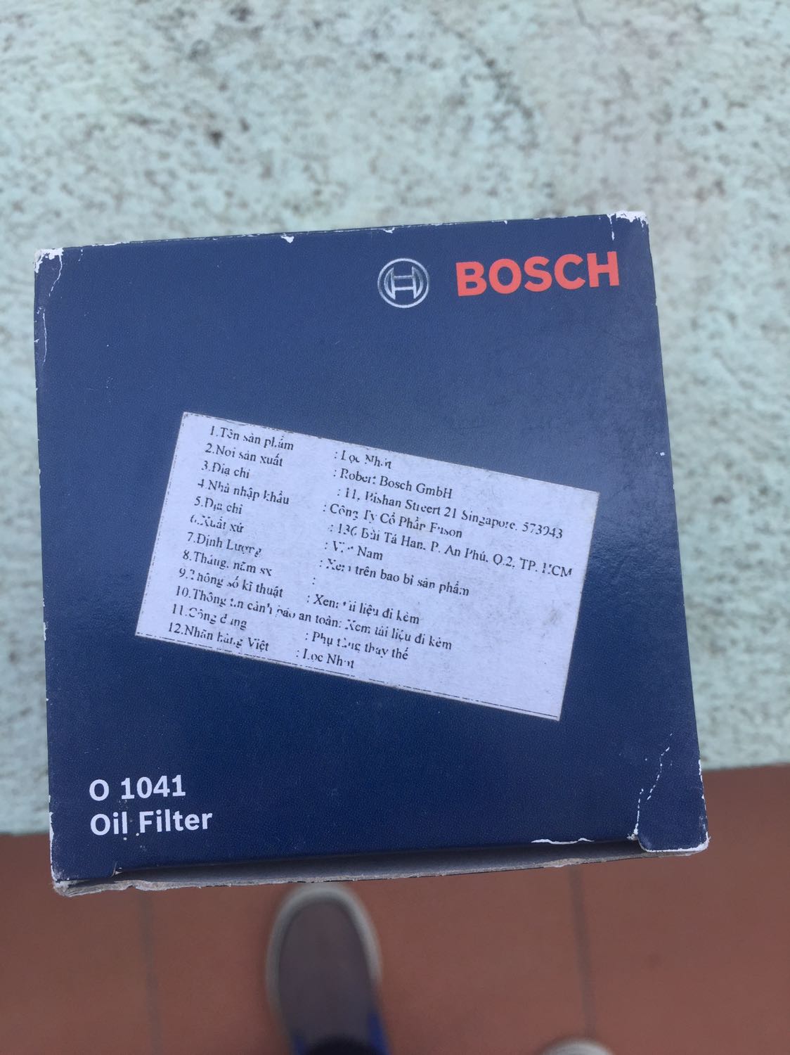 Lọc dầu gửi cho mình như thế này thì mình dùng làm sao được ?