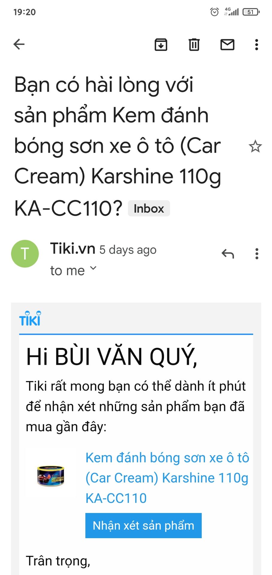 sản phẩm không như quảng cáo, nếu cần một sản phẩm để đánh bóng mô tô xe máy đây là một lựa chọn đúng(thay thế cho Cana). Nhưng tính năng xóa vết xước như quảng cáo là không có, Shop quảng cáo vừa phải thôi(Hình ảnh có tính minh họa, xác thực cho việc mua hàng ở Shop)