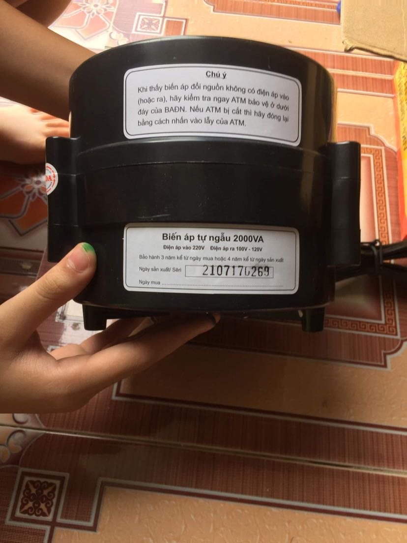 Hàng ship đến rất nhanh, mở ra dùng thử thì tạm thời k có vấn đề gì, mình dùng chuyển nguồn điện 110V để cắm đồ điện nhật
