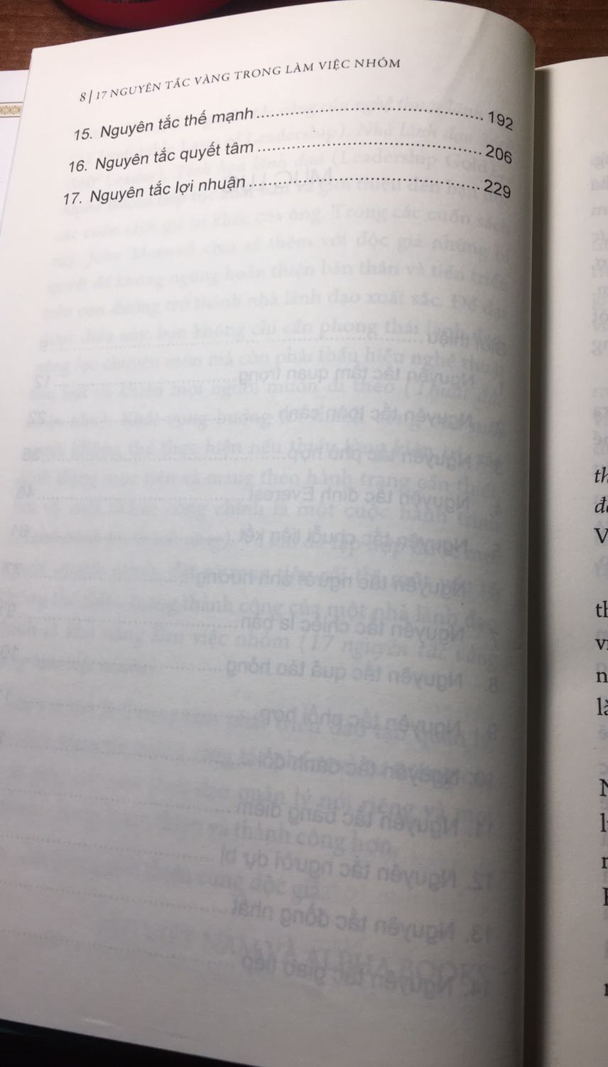 Sách đẹp, nội dung rất hay cho mọi người về các nguyên tắc trong làm việc nhóm. Ai mua thì nên chọn 1 vài nguyên tắc sau đó áp dụng thành của riêng mình nhứ. ?
