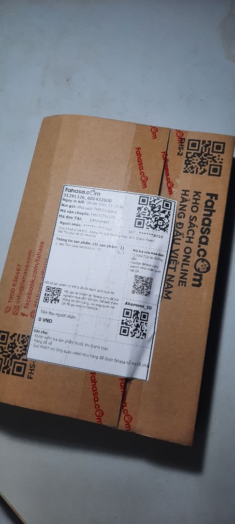 ban đầu đặt xong thì vài phút thì ghi đang vận chuyển nghĩ Nhà sách giao liền chứ ai ngờ tối mai có người gọi lấy. Nói chung nhận hàng ok, còn chất lượng sd 1 thời gian xem sao