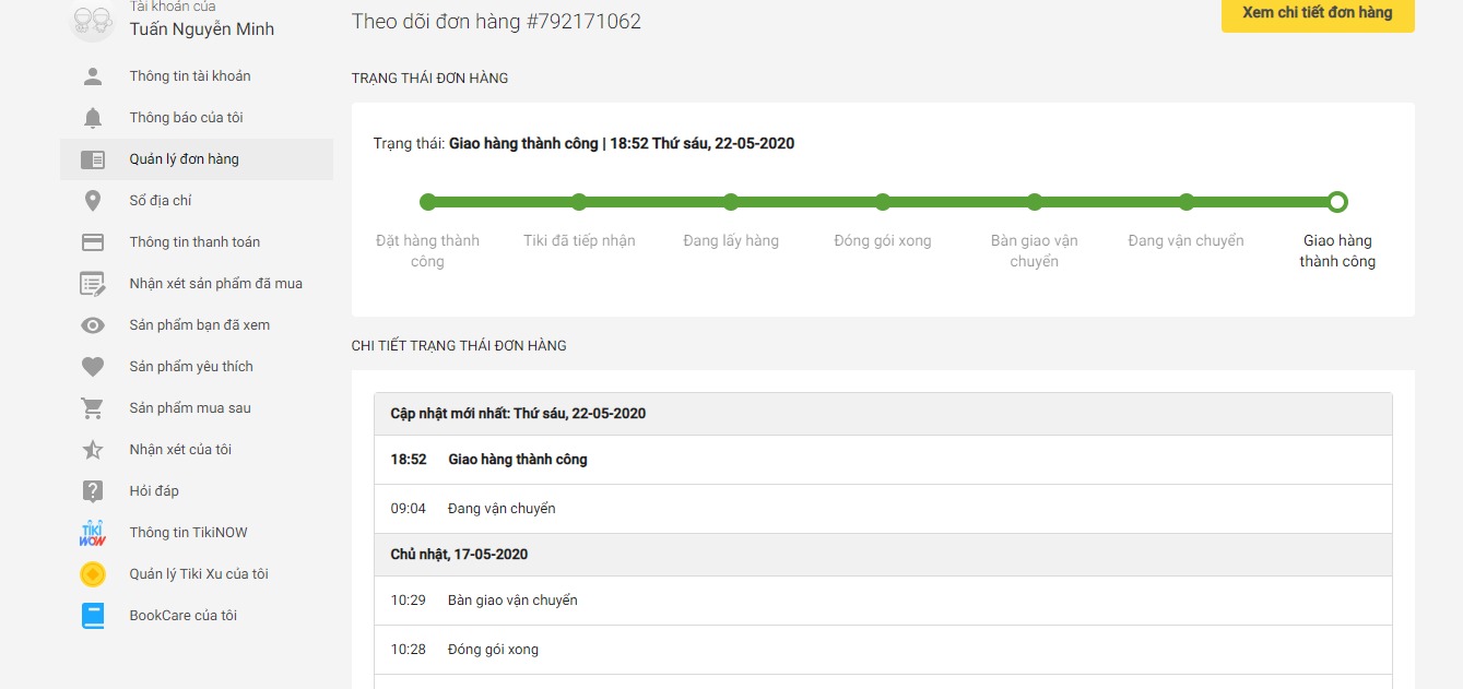 Về hàng hóa nguyên vẹn (hình 1), chất lượng sản phẩm tốt, mình dùng sim vina nên có tốc độ như hình 2, đối với mình chất lượng thế này là thỏa mãn
tuy nhiên điều làm mình thất vọng nhất lần này là đội ngũ giao hàng.Mình đã mua hàng rất nhiều lần ở tiki, và chưa có lần nào chậm như lần này. Hẳn nhiều bạn ở đây đã mua hàng nhiều lần với tiki chắc hẳn đã quen với một tiki "tác phong nhanh" và tôi cũng vậy. Tôi ở Hà Nội, mỗi lần mua hàng ở tiki thì tiki đều chừa ra khoảng 3 đến 4 ngày để đảm bảo cho shiper có thể giao hàng đúng hẹn nhưng bao giờ shipper cũng đến trước tầm một đến hai ngày so với hẹn nên làm tôi rất hài lòng. Nhanh nhất là lần tôi mua ram kingston 4gb ở tiki, tôi đặt vào thứ bảy, thì ngay sáng chủ nhật đã tới, một tốc độ chỉ đứng sau tiki now và hầu như không thua với dịch vụ giao hàng ở bất kì trang điện tử nào khác, bạn có thể xem hình 3
 tuy nhiên lần này tôi đặt cục phát wifi 4g này lại khác, cục phát của tôi đủ tiêu chuẩn giao miễn phí và tôi để ý tiki lần này để cho một đơn vị rất lạ vận chuyển: best express?! Thật trước đây tôi đã quen với các anh giaohangnhanh, vnpost, viettelpost làm việc khẩn trương, tôi không biết có thể tin được đơn vị lạ hoắc này không.
quả không ngoài dự đoán, hàng đã được bàn giao cho bên vận chuyển từ chủ nhật, nhưng tận đúng hẹn thứ tư người ta mới đi giao, và lại đi giao rất muộn, trường tôi là trường nội trú nên không cho học viên đi lại thoải mái mà lấy bưu phẩm được, chỉ được đứng ở cổng để chờ người giao thôi, thông thường trường tôi 4 h chiều đã mở cửa cho shipper vào đưa bưu phẩm. 4 h tôi ra cổng đã có 7 anh từ các hãng khác nhau: giaohangnhanh, vnpost, viettelpost,... tôi tìm bưu phẩm mang tên tôi mãi mà vẫn không thấy, tôi chờ đến 4h30 thì thất vọng vì chờ quá lâu nên về để còn công tác. thì mãi đến 4h 47 anh này mới gọi cho tôi báo có bưu phẩm. tôi vẫn lịch sự trả lời anh rằng hiện tại tôi đang công tác nên không ra được nữa và thất vọng vô cùng vì đây không phải là tốc độ giao hàng thường thấy ở tiki mà tôi thường biết. cuối cùng việc giao hàng còn lằng nhằng mãi đến tận thứ 7 tuần đó mới nhận được hàng (hình 4,5)
Tôi thật sự thất vọng với tiki lần này, tốc độ giao hàng chậm  là do đơn vị vận chuyển nhưng tiki sai là đã giao cho đơn vị không mấy tên tuổi này. Tốc độ chính là một trong những lí do làm mình mua ở tiki nhiều hơn tất thảy các trang thương mại điện tử khác. hy vọng tiki sẽ nghiêm túc xem xét vấn đề này để tránh làm ức chế khách hàng như thế nữa. Về hàng hóa nguyên vẹn (hình 1), chất lượng sản phẩm tốt, mình dùng sim vina nên có tốc độ như hình 2, đối với mình chất lượng thế này là thỏa mãn
tuy nhiên điều làm mình thất vọng nhất lần này là đội ngũ giao hàng.Mình đã mua hàng rất nhiều lần ở tiki, và chưa có lần nào chậm như lần này. Hẳn nhiều bạn ở đây đã mua hàng nhiều lần với tiki chắc hẳn đã quen với một tiki "tác phong nhanh" và tôi cũng vậy. Tôi ở Hà Nội, mỗi lần mua hàng ở tiki thì tiki đều chừa ra khoảng 3 đến 4 ngày để đảm bảo cho shiper có thể giao hàng đúng hẹn nhưng bao giờ shipper cũng đến trước tầm một đến hai ngày so với hẹn nên làm tôi rất hài lòng. Nhanh nhất là lần tôi mua ram kingston 4gb ở tiki, tôi đặt vào thứ bảy, thì ngay sáng chủ nhật đã tới, một tốc độ chỉ đứng sau tiki now và hầu như không thua với dịch vụ giao hàng ở bất kì trang điện tử nào khác, bạn có thể xem hình 3
 tuy nhiên lần này tôi đặt cục phát wifi 4g này lại khác, cục phát của tôi đủ tiêu chuẩn giao miễn phí và tôi để ý tiki lần này để cho một đơn vị rất lạ vận chuyển: best express?! Thật trước đây tôi đã quen với các anh giaohangnhanh, vnpost, viettelpost làm việc khẩn trương, tôi không biết có thể tin được đơn vị lạ hoắc này không.
quả không ngoài dự đoán, hàng đã được bàn giao cho bên vận chuyển từ chủ nhật, nhưng tận đúng hẹn thứ tư người ta mới đi giao, và lại đi giao rất muộn, trường tôi là trường nội trú nên không cho học viên đi lại thoải mái mà lấy bưu phẩm được, chỉ được đứng ở cổng để chờ người giao thôi, thông thường trường tôi 4 h chiều đã mở cửa cho shipper vào đưa bưu phẩm. 4 h tôi ra cổng đã có 7 anh từ các hãng khác nhau: giaohangnhanh, vnpost, viettelpost,... tôi tìm bưu phẩm mang tên tôi mãi mà vẫn không thấy, tôi chờ đến 4h30 thì thất vọng vì chờ quá lâu nên về để còn công tác. thì mãi đến 4h 47 anh này mới gọi cho tôi báo có bưu phẩm. tôi vẫn lịch sự trả lời anh rằng hiện tại tôi đang công tác nên không ra được nữa và thất vọng vô cùng vì đây không phải là tốc độ giao hàng thường thấy ở tiki mà tôi thường biết. cuối cùng việc giao hàng còn lằng nhằng mãi đến tận thứ 7 tuần đó mới nhận được hàng (hình 4,5)
Tôi thật sự thất vọng với tiki lần này, tốc độ giao hàng chậm  là do đơn vị vận chuyển nhưng tiki sai là đã giao cho đơn vị không mấy tên tuổi này. Tốc độ chính là một trong những lí do làm mình mua ở tiki nhiều hơn tất thảy các trang thương mại điện tử khác. hy vọng tiki sẽ nghiêm túc xem xét vấn đề này để tránh làm ức chế khách hàng như thế nữa.