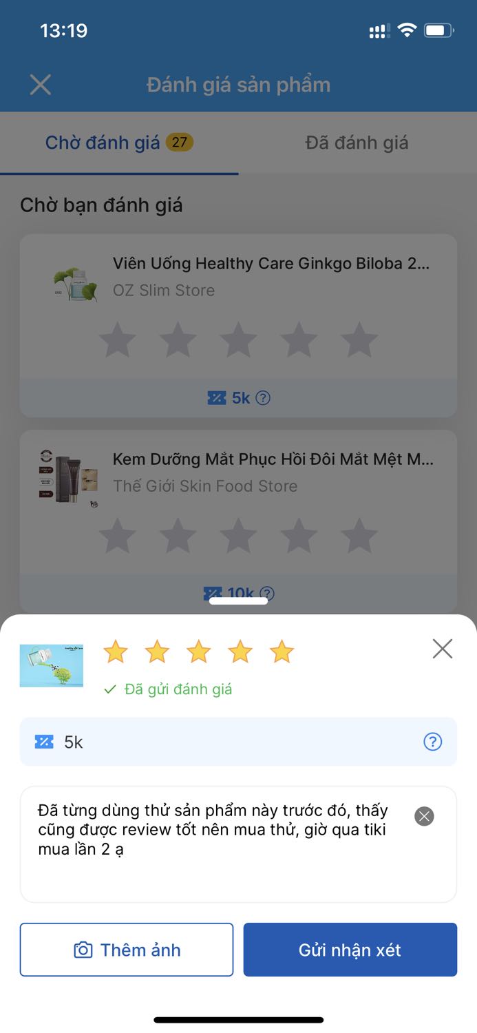 Đã từng dùng thử sản phẩm này trước đó, thấy cũng được review tốt nên mua thử, giờ qua tiki mua lần 2 ạ