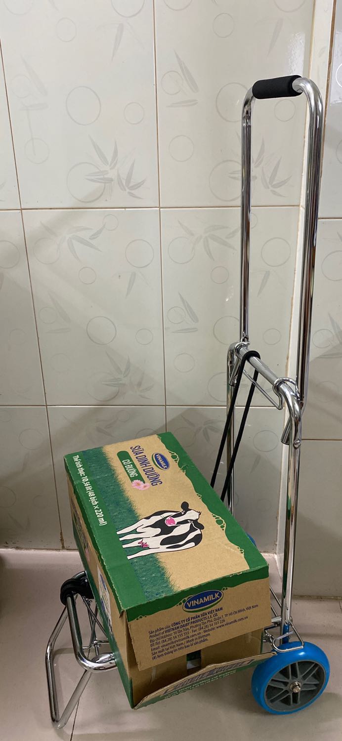 Hàng đẹp đúng quản cáo, bánh xe đẹp chất lượng, khung xe chắc chắn. Sản phẩm đáng mua thích hợp đi chợ hoặc gấp gọn trong cốp oto kéo đồ