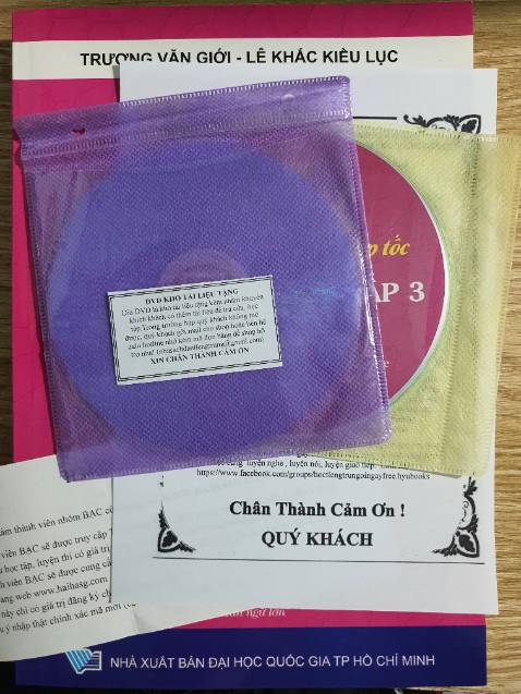 Shop gói hàng kỹ, có tặng kèm cd tài liệu