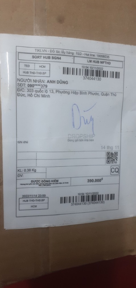 Shop *** đảo, gửi ko đúng hàng