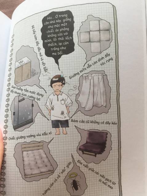 Sách trình bày đẹp, nêu được nhiều điểm đáng chú ý trong thiết kế không gian nhà ở.
Tuy nhiên phần dịch và review chưa thật sự kĩ càng:
- một số chỗ câu cú lủng củng khó hiểu
- có 1 chỗ copy paste ghi chú trong khi 2 hình ảnh đi kèm khác nhau (chỗ này lười đi kiếm lại để chụp hình nhưng chắc chắn có)
- hình và chú giải ko đi với nhau (ví dụ trong hình bên dưới: hình là sofa mà ghi chú thì là gạch lát sàn)
- sử dụng từ ngữ không đúng chuyên môn dẫn đến người đọc không thể tìm hiểu thêm về những thứ được nhắc tới trong sách. Ví dụ hình bên dưới nói đến "hạt đính", tôi nghĩ dịch giả dịch thẳng từ tiếng Trung, nhưng thật ra tiếng Việt trong ngành nó gọi là "nút đệm silicon đa năng", người đọc nếu search "hạt đính" để tìm mua sẽ không bao giờ tìm ra. Thiết nghĩ một cuốn sách về đề tài nội thất thì cũng nên tìm một người có chuyên môn review lại trước khi xuất bản. Đọc thấy nhiều lỗi rõ ràng như vậy rất là tụt mood.