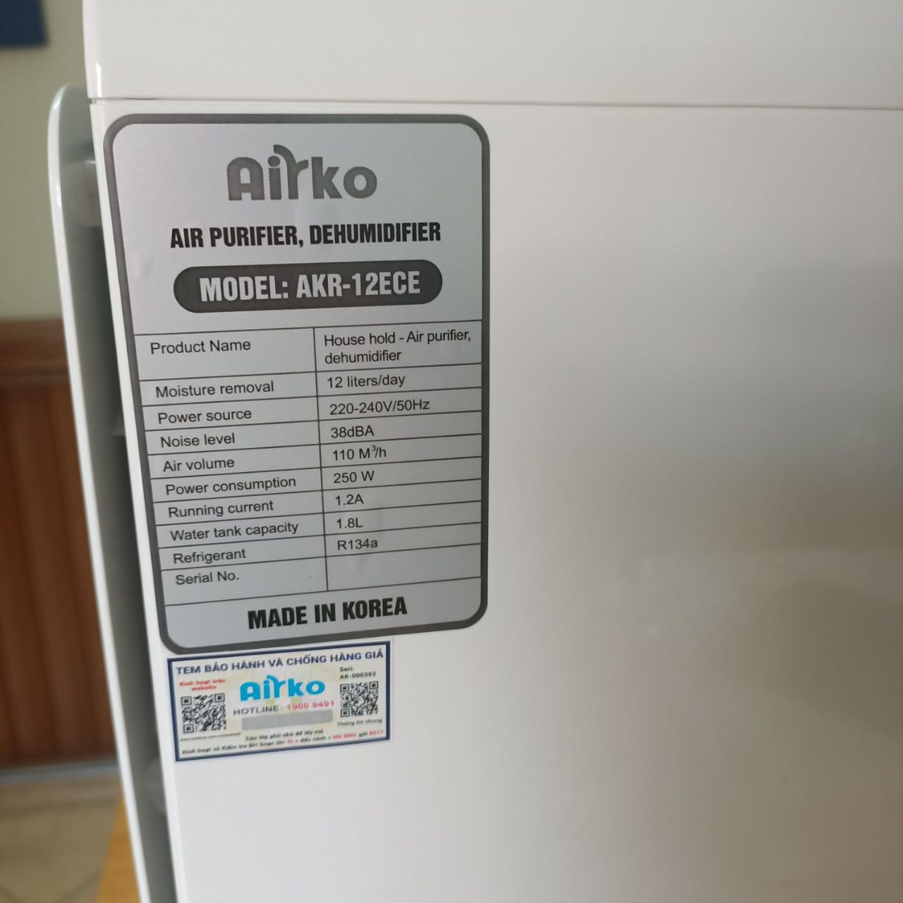 Máy mới dùng 3 tiếng, hút nước tốt, chạy êm. Chuẩn máy Korea.