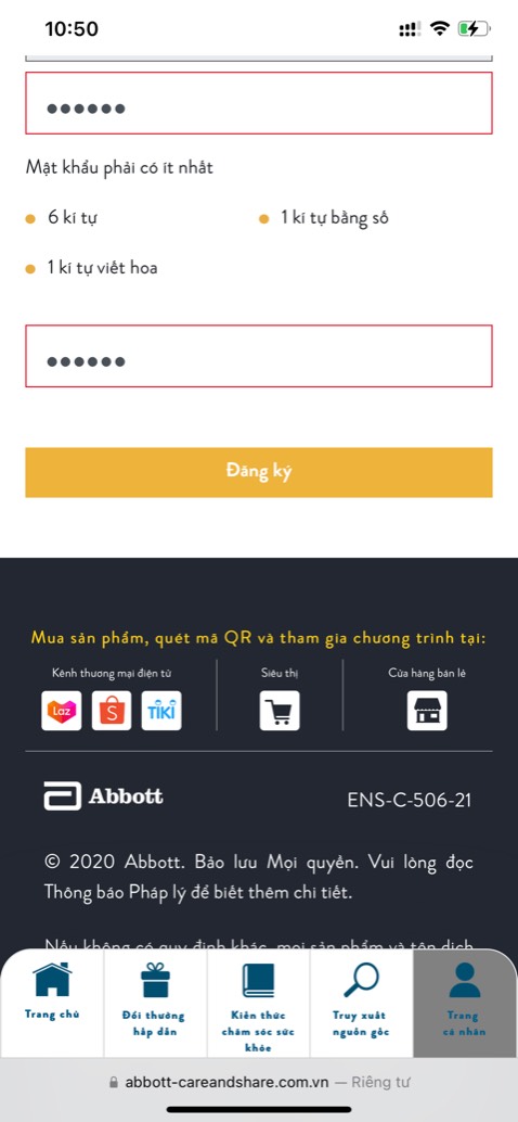 Lần nào quét mã qr tạo mật khẩu cũng không được. 6 kia tự, 1 chữ viết hoa, 1 số mà ko thể nào được lần nào cũng vậy