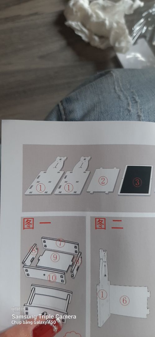 hàng ko giống hình khó ráp , thực tế ko giống hình hướng dẫn tự nhiên h bỏ phí tiền ....shop xem lại....