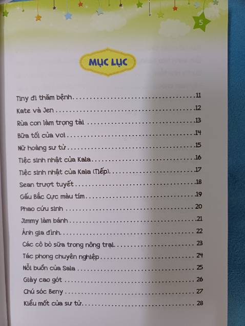 Sách in bản đẹp, hình vẽ sinh động, nội dung phù hợp với trẻ em.