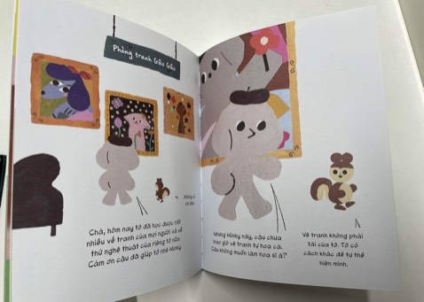 Pinpin vẽ chân dung với nội dung nhẹ nhàng phù hợp với thiếu nhi, giấy chống loá mắt, màu sách đẹp, shop hàng đóng gói kèm bọc xốc nên ko bị vỡ góc sách. Sẽ tiếp tục ủng hộ 👍🏻👍🏻👍🏻