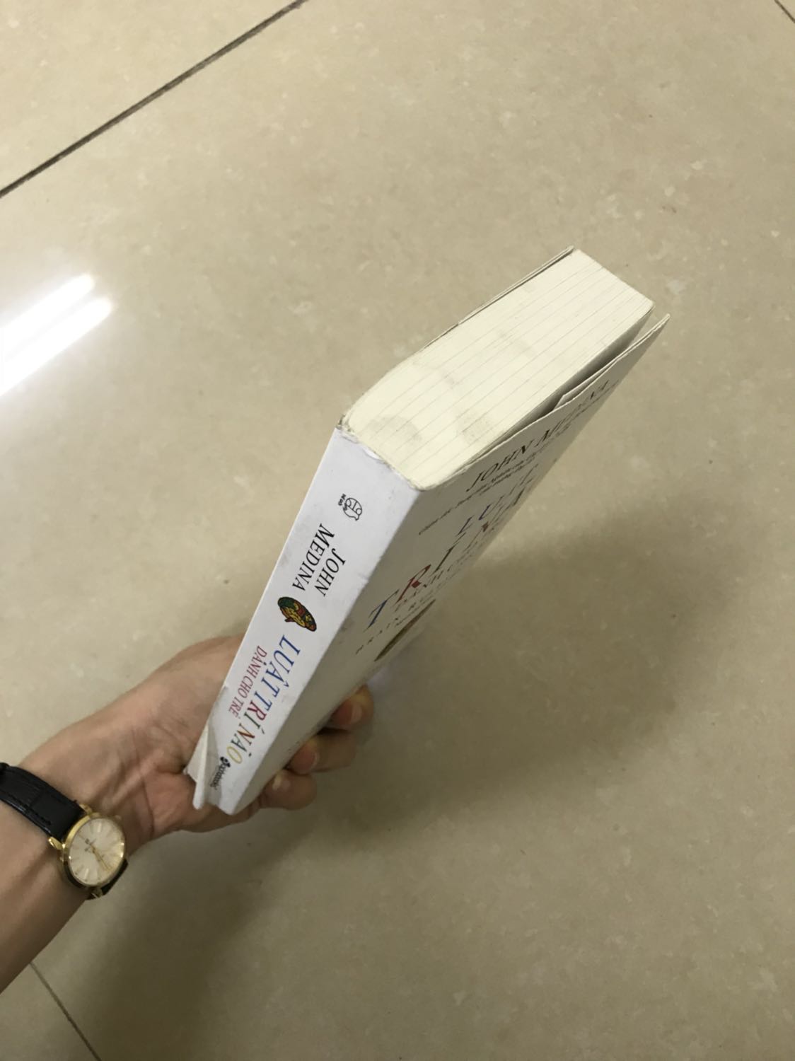 Sách giao đến mới bóc ra đã như thế này, bìa bẩn và nhăn, giấy bẩn và gáy bị bong. Không hiểu chuyện gì đã xảy ra với cuốn sách của mình nữa. Hic