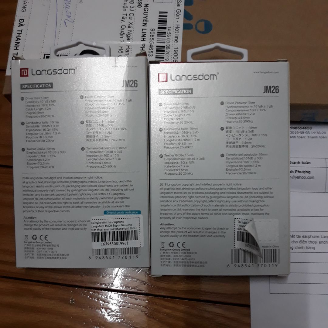 mua 2 cái tai nghe Lansdom vì Tiki ghi "sản xuất tại Hongkong", vừa nhận hàng. Kiểm tra xem sản xuất ở đâu thì khg thấy, bóc miếng nhãn mã vạch lên thì bên dưới là dòng chữ Made in China như trg hình. Tuy Hongkong bây giờ thuộc China, nhưng hàng HK khác xa với hàng China nhe Tiki. Tính sao đây Tiki?