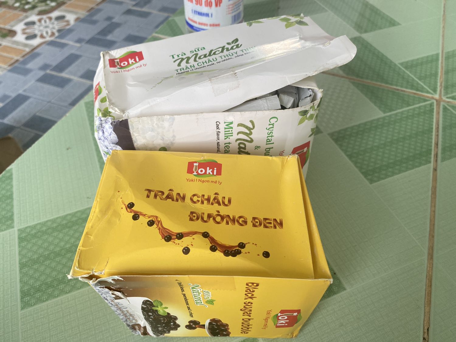 Đóng gói ẩu, bên trong không nguyên vẹn, hộp ts matcha trân châu bị thiếu. Mong shop khắc phục