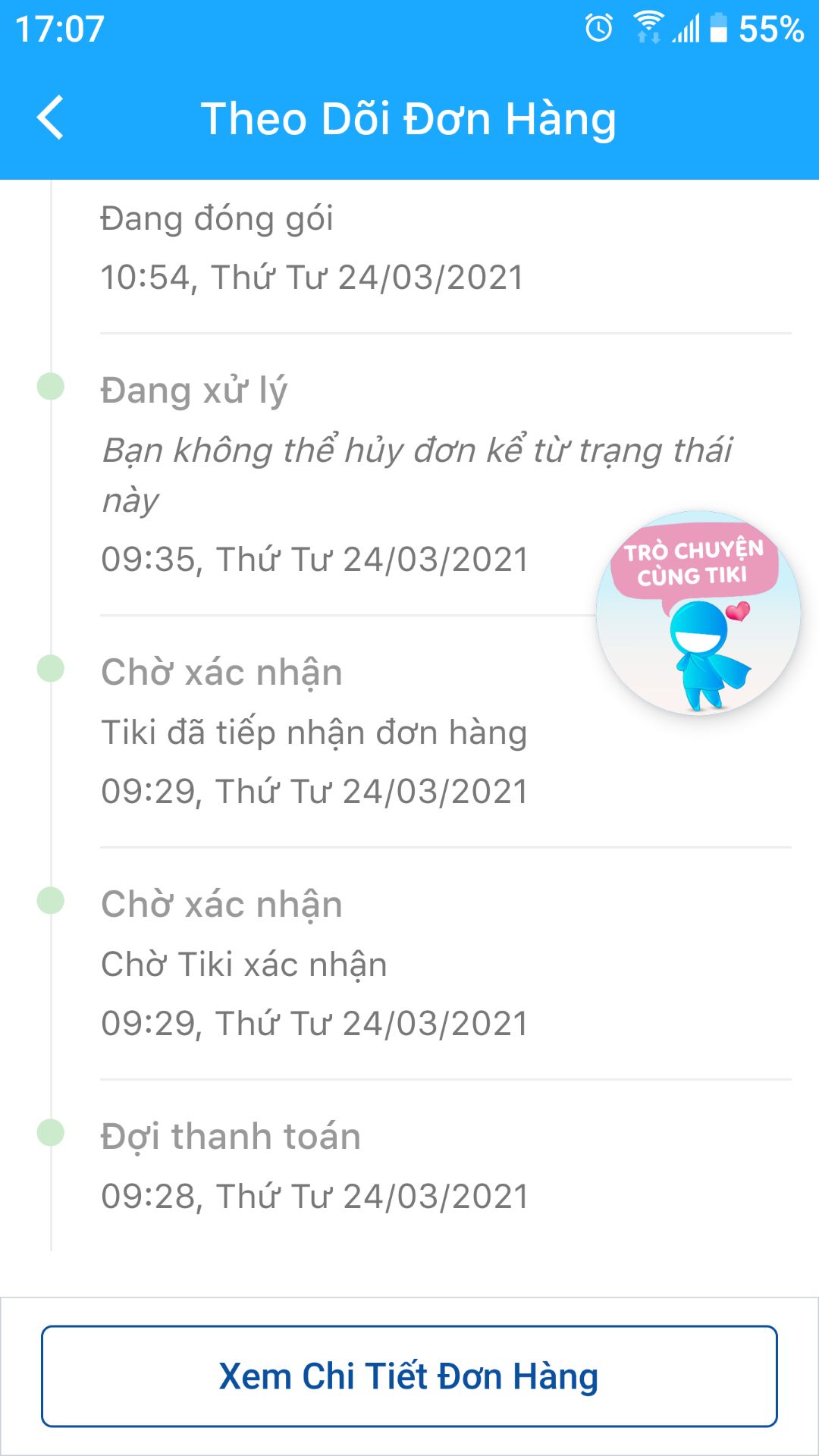 - Mình khui rất cẩn thận để kiểm tra thì rất buồn và không hài lòng ở chỗ: phía dưới đáy lồng chiên bị trầy xước khá nhiều, 2 vạch xước khá sâu ở chỗ hình cánh quạt, còn phía mé ngoài thì bị xước 1 lằn dài luôn, mình mua hàng mới vả lại có tráng lớp chống dính mà trầy xước kiểu này thật sự rất khó chịu và buồn lắm Tiki à.
- Mình còn giữ nguyên bao bì phiếu bảo hành, Tiki xem và đổi lại cho mình cái lồng chiên nào ko bị trầy xước đi (nếu khó quá thì không cần đổi hết cũng được giao đổi cho mình cái lồng thôi cho tiện)
- Tiki được 1 điều ok là giao hàng nhanh, đặt 9h mấy sáng thì 4h mấy chiều đã nhận được hàng.