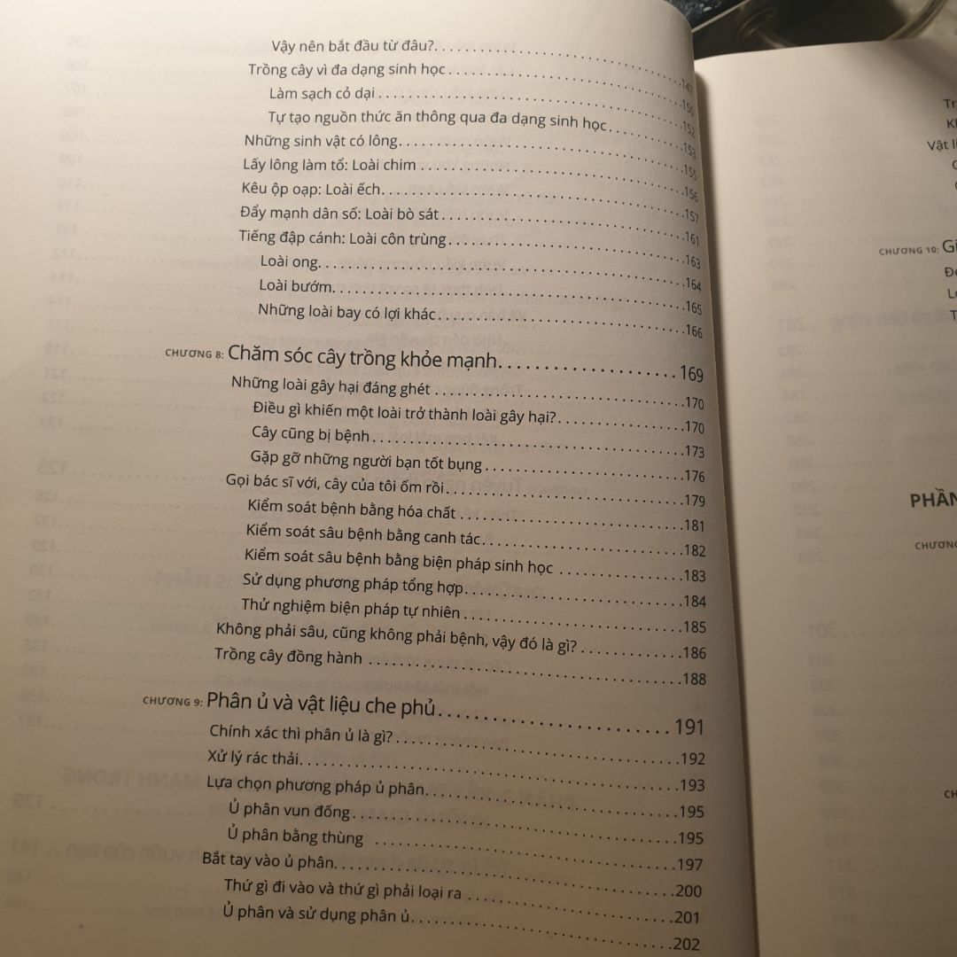 Nội dung khá tổng quát, tuy nhiên phù hợp với những nhà có mảnh vườn nho nhỏ hơn là vườn ban công đô thị.
