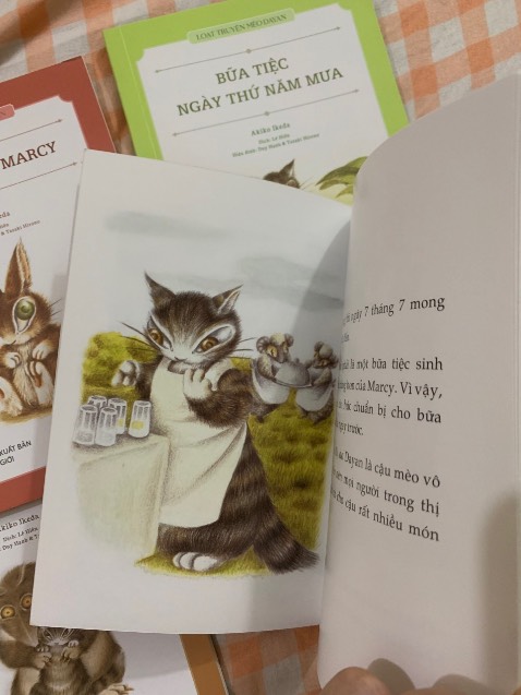 Sop giao ko thiếu 1 cuốn nào, bọc kĩ sách ko có hỏng đâu nên yên tâm, sách nhỏ nhỏ xinh xinh lắm nha