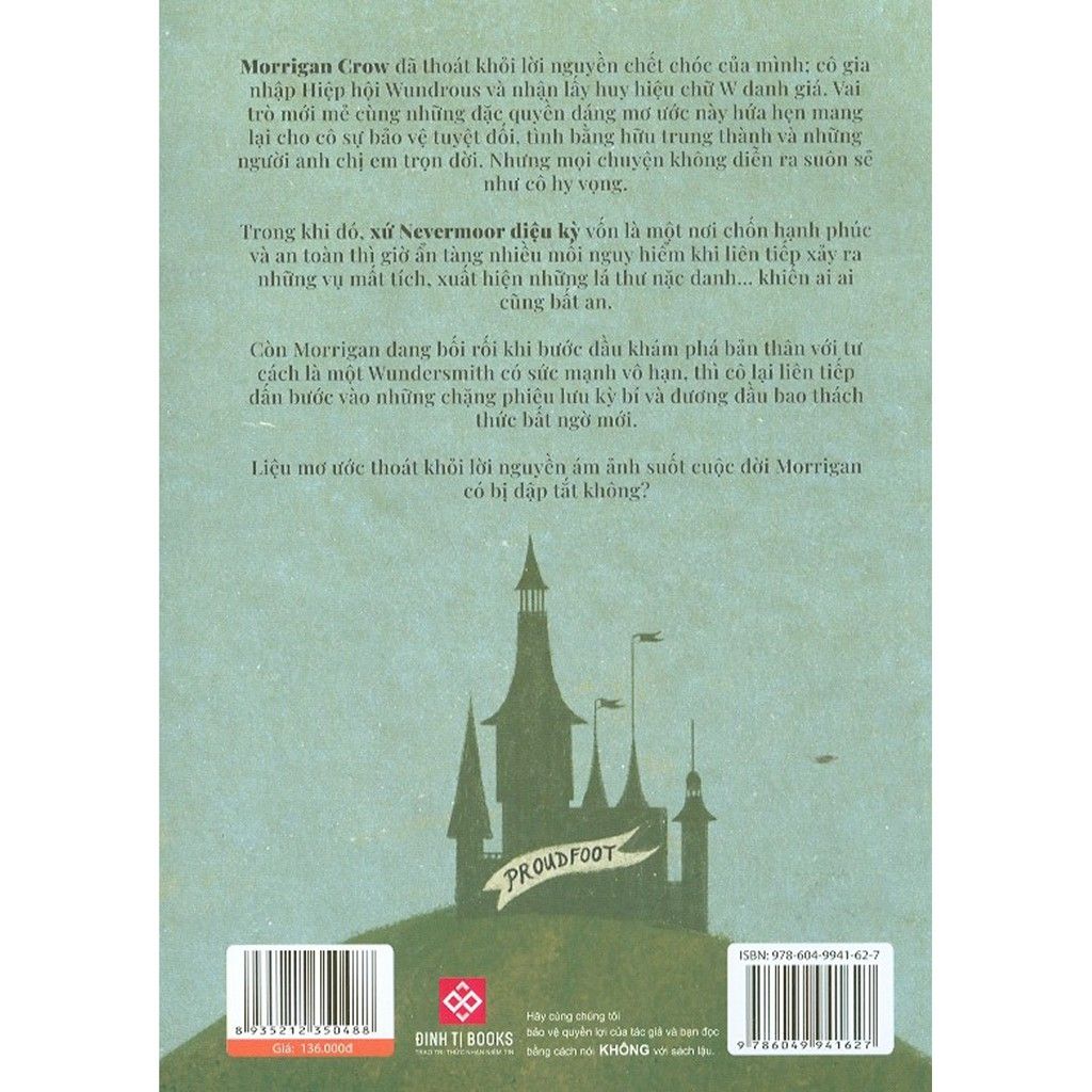 Với cách dẫn dắt truyện hấp dẫn, tình tiết gay cấn, Xứ Nevermoor diệu kỳ  có sức lôi cuốn riêng. Kể từ khi ra đời, bộ sách Xứ Nevermoor diệu kỳ đã đưa tên tuổi của tác giả Jessica Townsend trở thành một thần tượng của các độc giả trẻ.