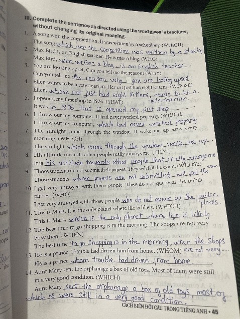 Sách ở mức tạm được. Các bạn học IELTS sẽ phù hợp hơn so với HS phổ thông hoặc người học căn bản. Nhiều ví dụ cũng chưa thực tế.