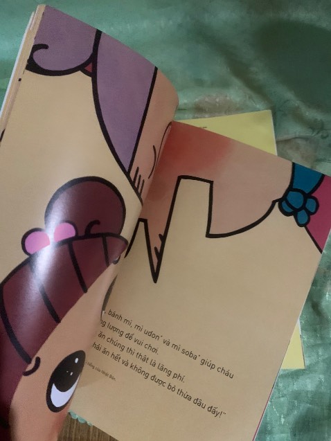 Mua sách này đúng là ko phí, sách giúp bé tính tiết kiệm, lòng biết ơn và việc bảo vệ mt. Còn có lợi ích của thúc ăn nữa mà, sách 10đ ko có nhưng....