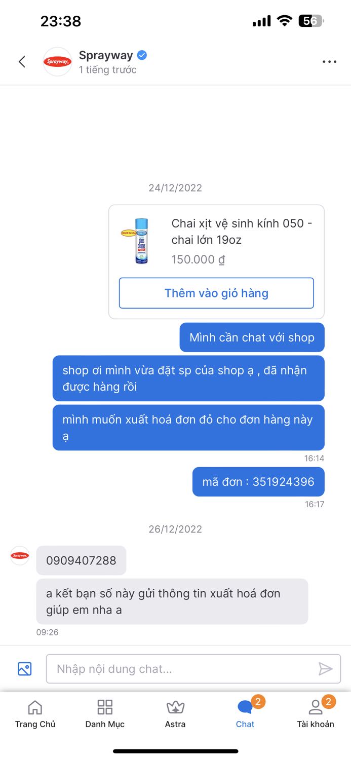 cần hỗ trợ mà nhắn shop đợi 2 ngày không thèm rep