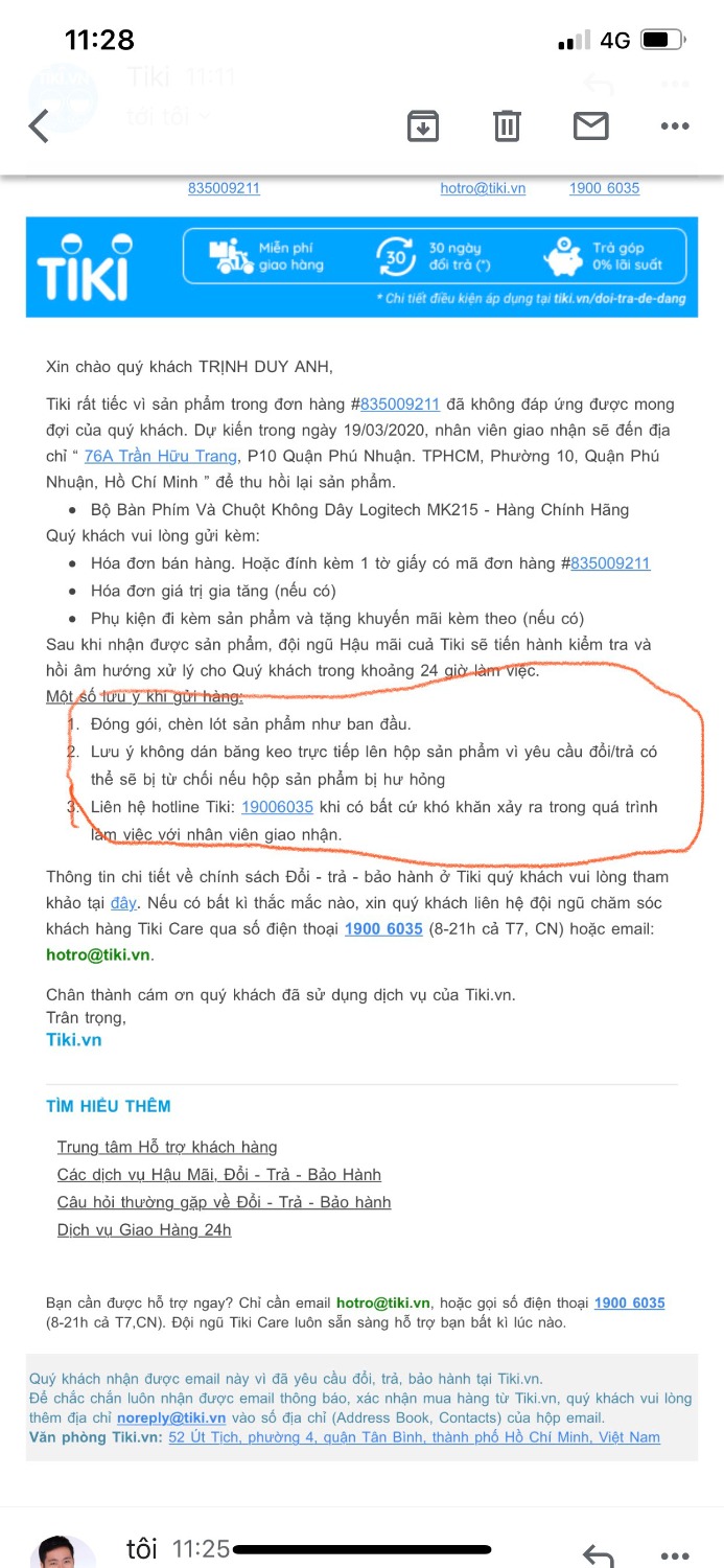 Nếu ko dán keo lên hộp thì nó bung ra thì sao, miễn sao sp còn nguyên vẹn chưa qua sử dụng và ko bị nứt mẻ sp thôi chứ, làm gì mà trả hàng làm khó nhau quá, đây là điểm Tiki ko sánh dc với Lazda và Shoppe, phải nói rằng chính sách hậu mãi của Tiki càng ngày càng  tệ, trc đây tui đã tin tưởng Tiki rất nhiều, và vừa rồi mới mua gói TikiNow, giờ thấy hối hận khi mua gói này. Chính sách Tiki càng tệ quá, xử lý cho khách hàng đơn giản để khách hàng còn tin tưởng ủng hộ nhiều hơn, còn ở đây Tiki ko xem khách hàng là gì và còn muốn trốn tránh trách nhiệm hoàn tiền, bắt buộc khách phải lấy sản phẩm đấy dù sp ko thích. Vậy thử hỏi xem có khách hàng nào dám tin tưởng mà mua nữa, còn nếu phần tự trả hàng trên app ra lệnh hoàn trả để làm gì, để chơi vậy thôi chứ ko có tác dụng gì. Cảm thấy rất thất vọng về Tiki rất nhiều. Chak có lẽ sau này sẽ còn tin tưởng Tiki để mua sắm