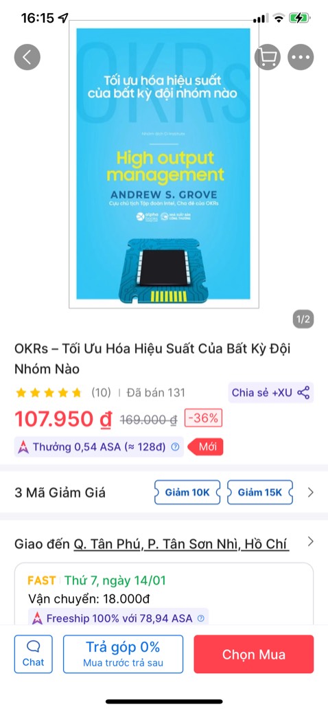 Giao sai sp. Mình đâu có đặt cuốn của ông mai xuân đạt này