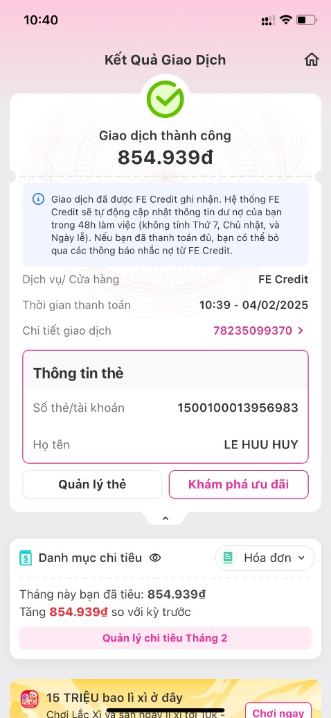Thái độ nhân viên tốt