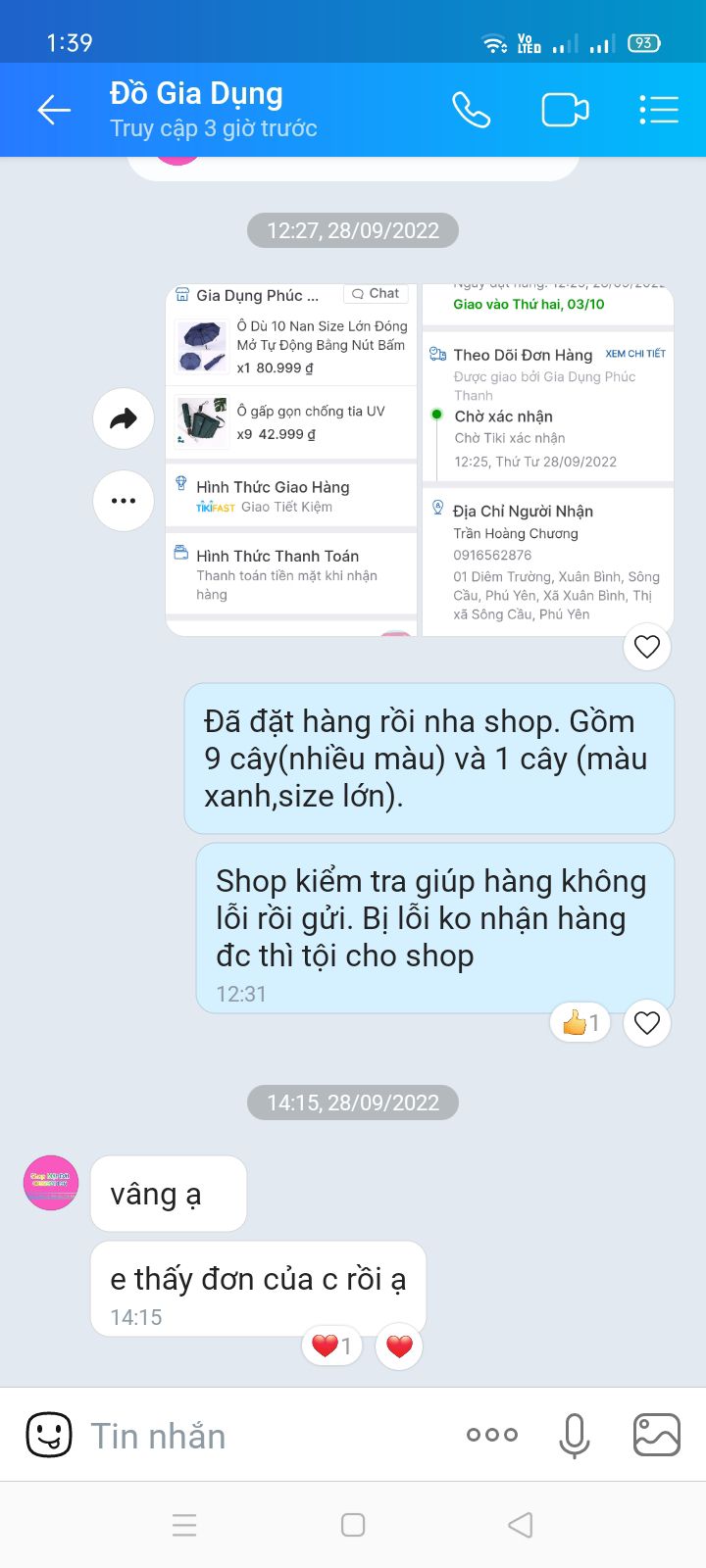 shop tư vấn nhiệt tình. hàng giao đúng mẫu. đúng yêu cầu. mọi người nên mua tại shop nha