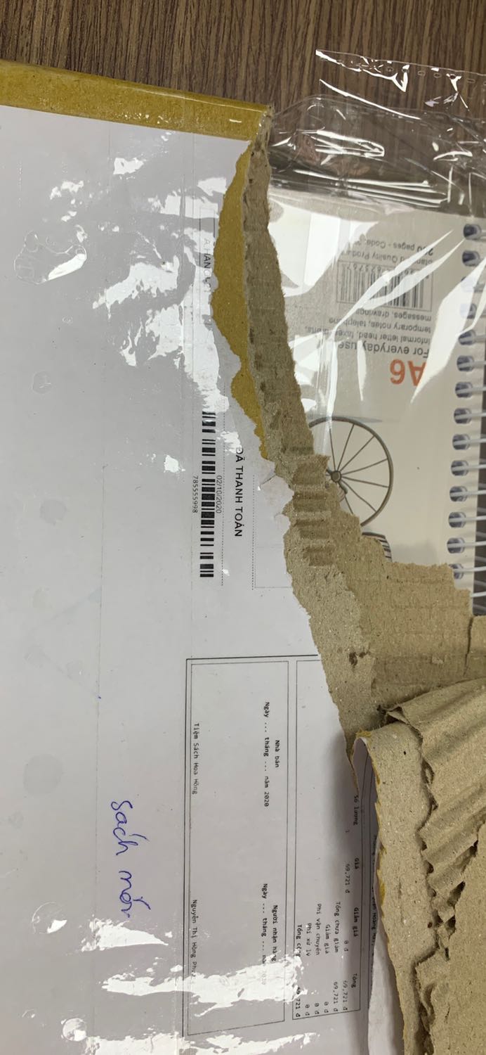 Mình đặt cuốn “Ông nội vượt ngục” nhưng hàng mình nhận được là một cuốn sổ lò xo bé? Đề nghị shop có lời giải thích